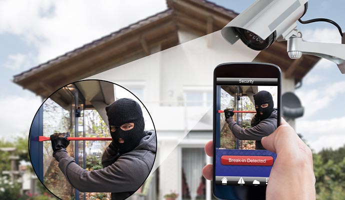 Burglary detection device