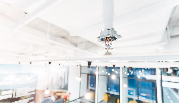 Fire sprinkler in office building