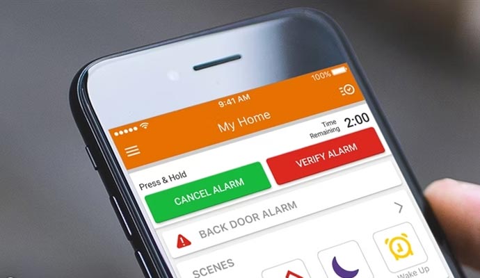 Person viewing smart notifications on a phone