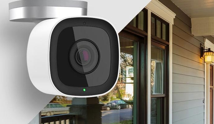 installed battery powered camera