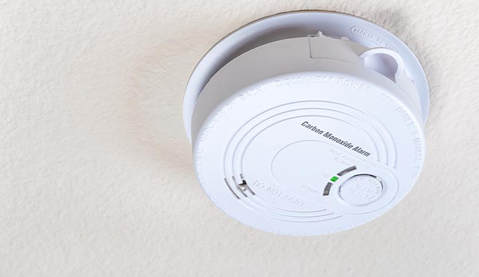 Installed carbon monoxide detector