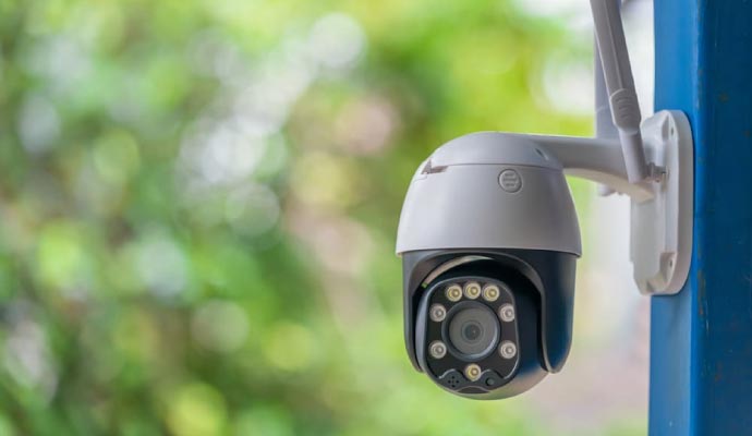 Installed IP PTZ camera
