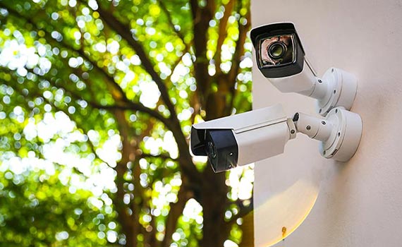 two security camera installed out side of the home