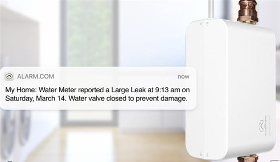 close-up look of a water-sensor